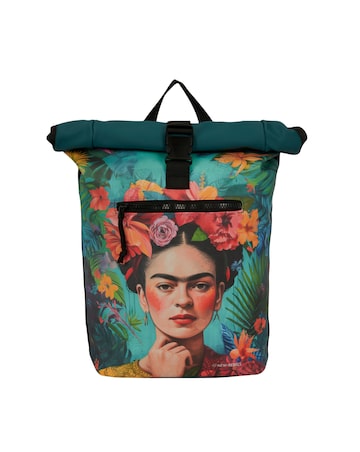 New Rebels Flowerhead PU Rolltop Laptop (15.6") Backpack