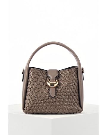 Luella Grey Maggie Peat Weave Crossbody