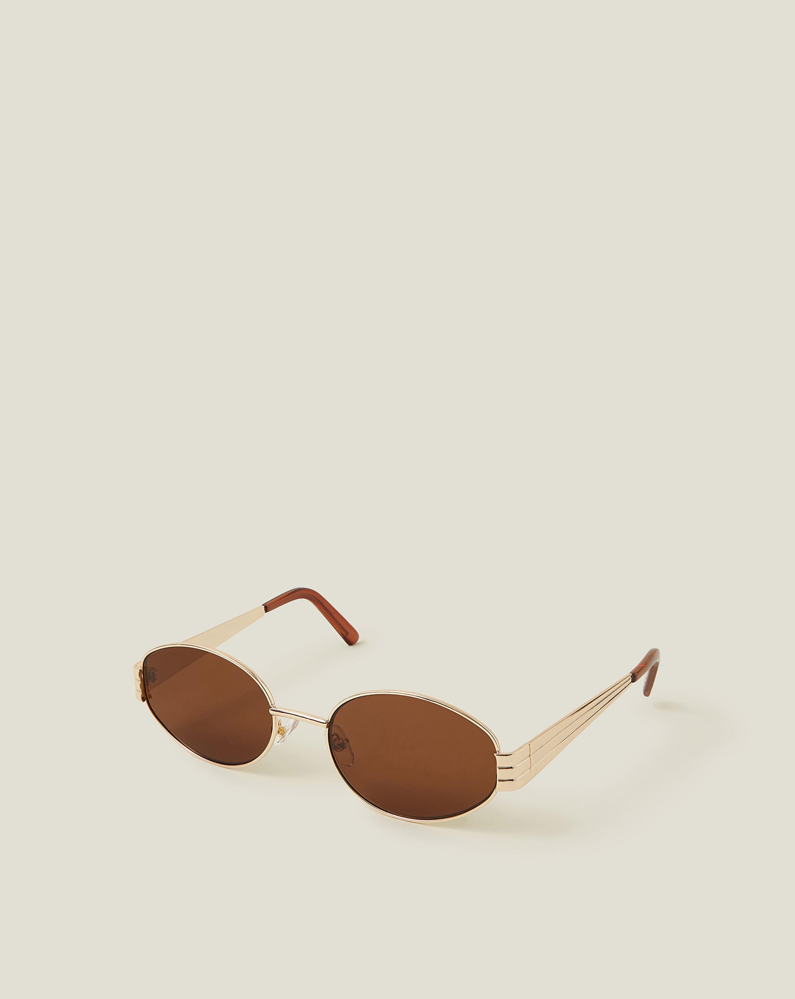 New In - Accessorize Oval Metal Frame Sunglasses
