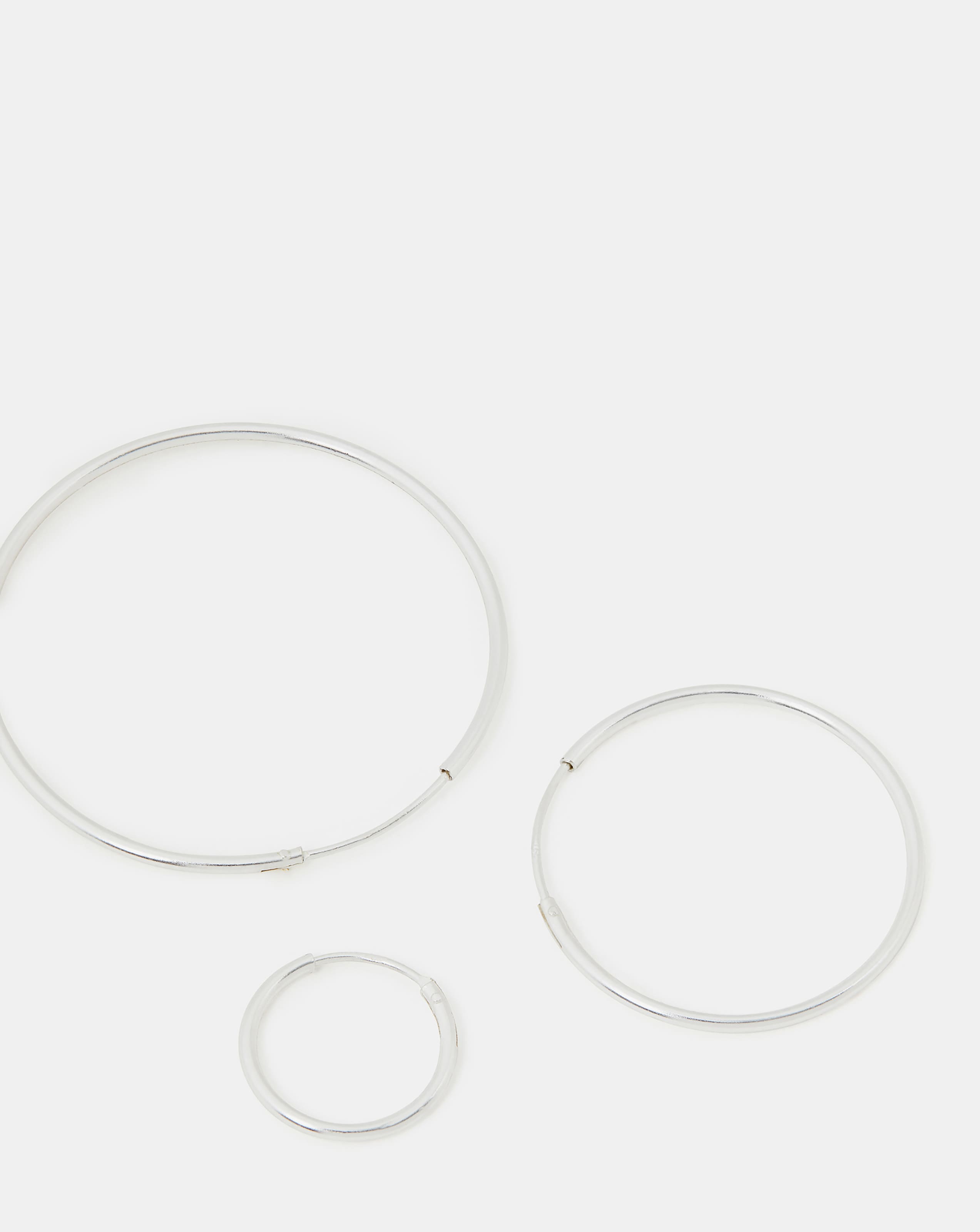 New In - Accessorize 3-Pack ST Hoop Earrings