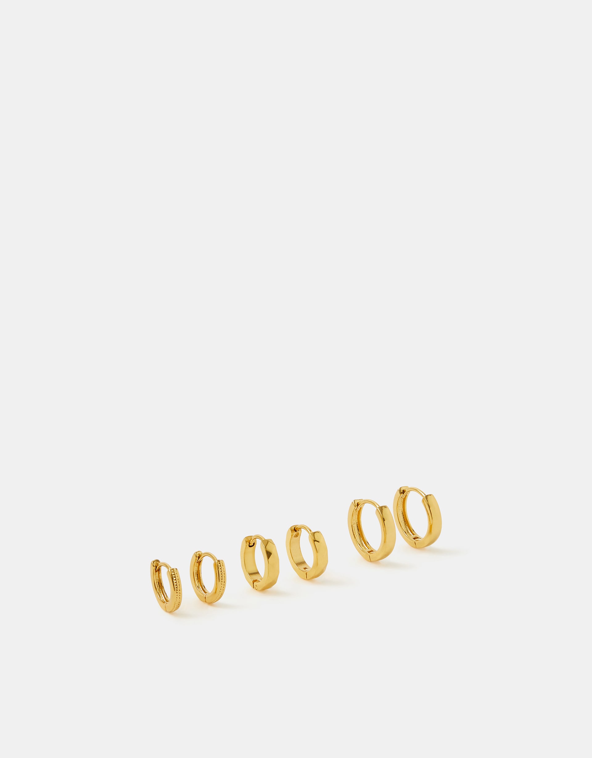 New In - Accessorize 3-Pack Clicker Earrings