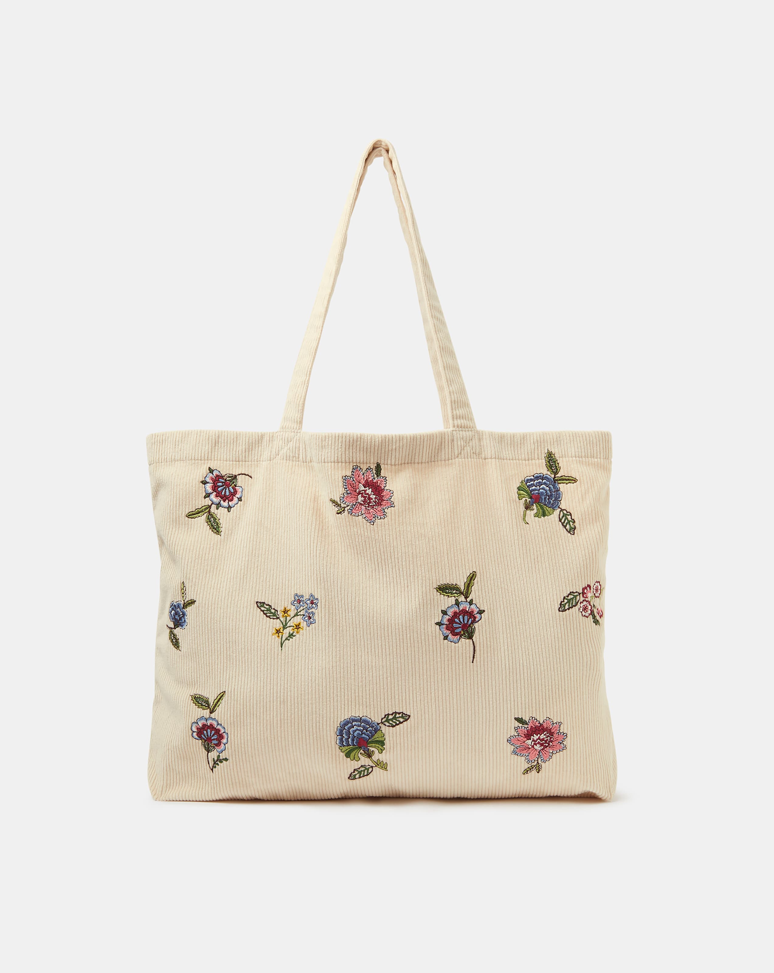 Accessorize Floral Corduroy Shopper Bag