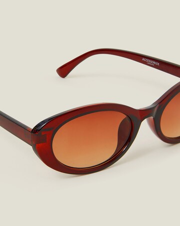 Accessorize Resin Oval Sunglasses
