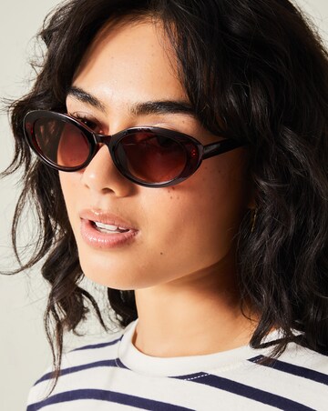 Accessorize Resin Oval Sunglasses