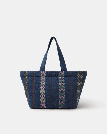 Accessorize Tapestry Denim Shopper Bag