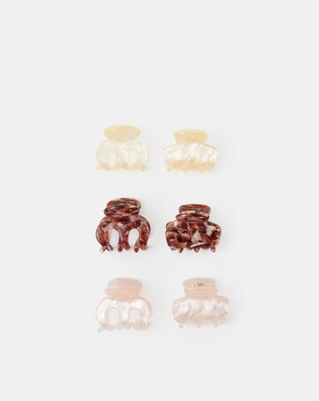 Accessorize Mini Marbled Claw Clips