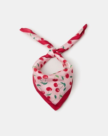 Accessorize Cherry Print Square Scarf