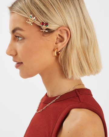 Accessorize 4-Pack Cherry Gem Claw Clip