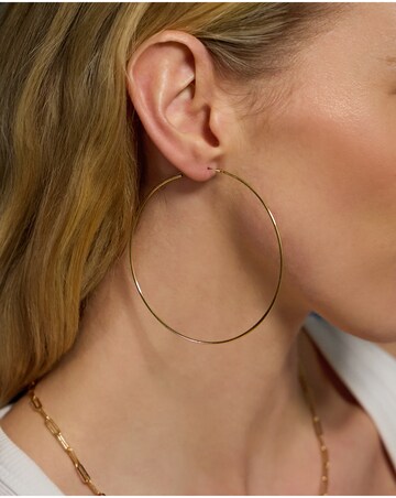 Accessorize Gold-Plated Large Thin Hoops