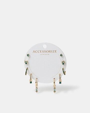Accessorize Gemstone Earrings Gold
