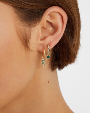 Accessorize Gemstone Earrings Gold