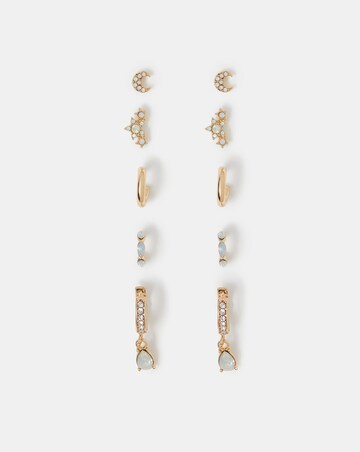 Accessorize Stone Stud & Hoop Earrings
