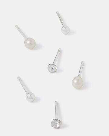 Accessorize Sterling Silver-Plated Studs