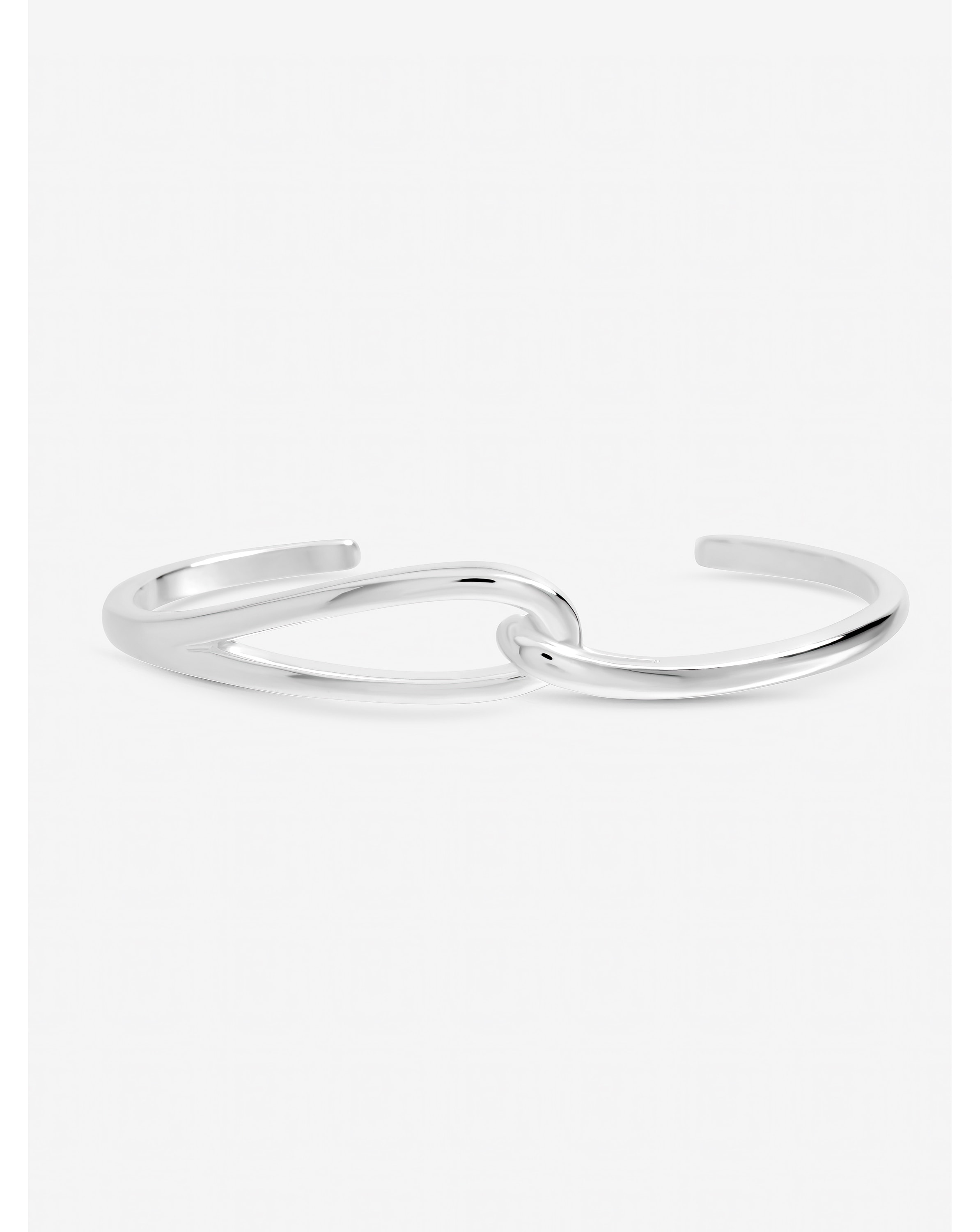 Sterling Silver Plated Open Link Cuff