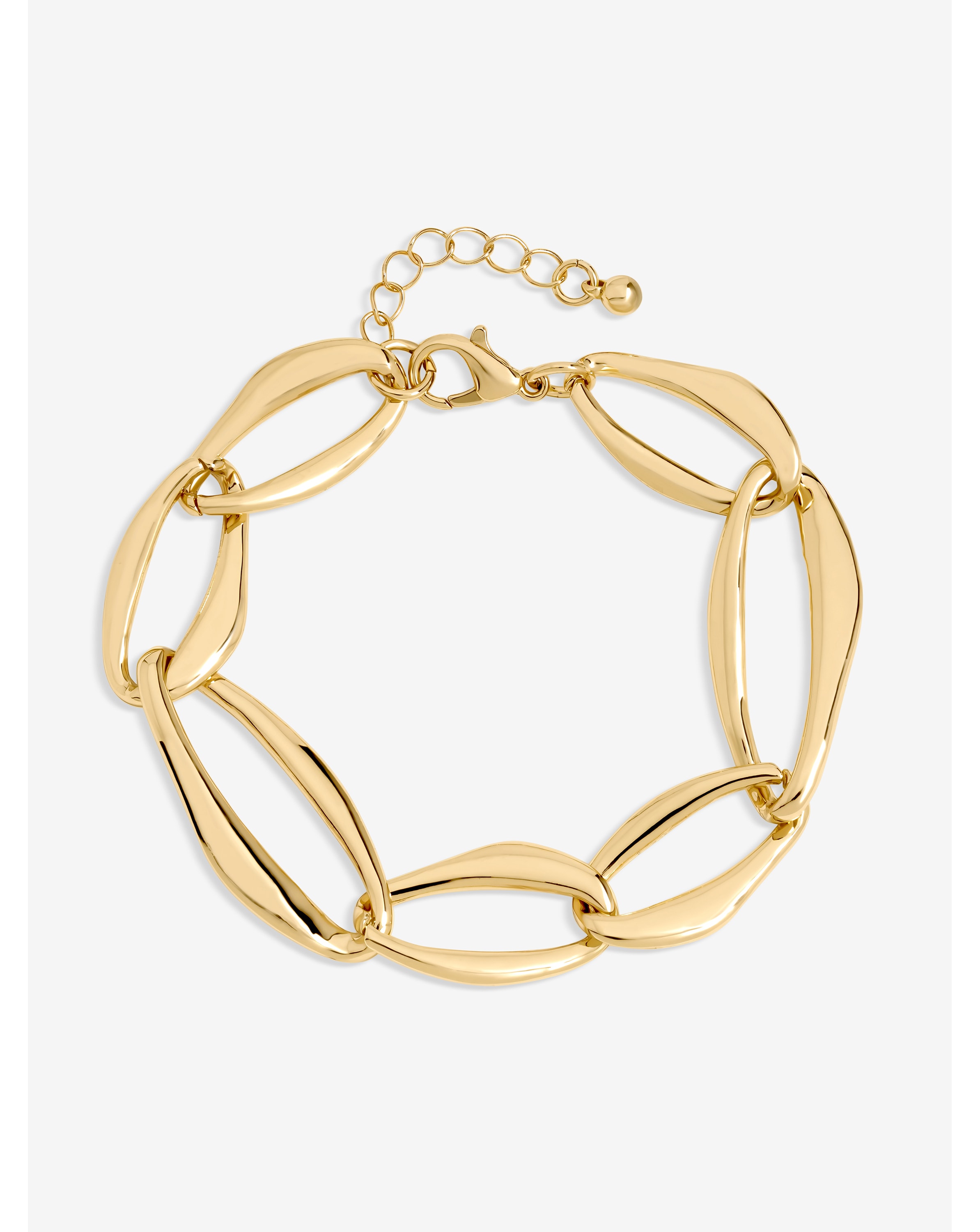 Gold Plated Large Link Chain Bracelet
