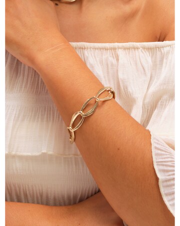 Mood Gold Plated Large Link Chain Bracelet