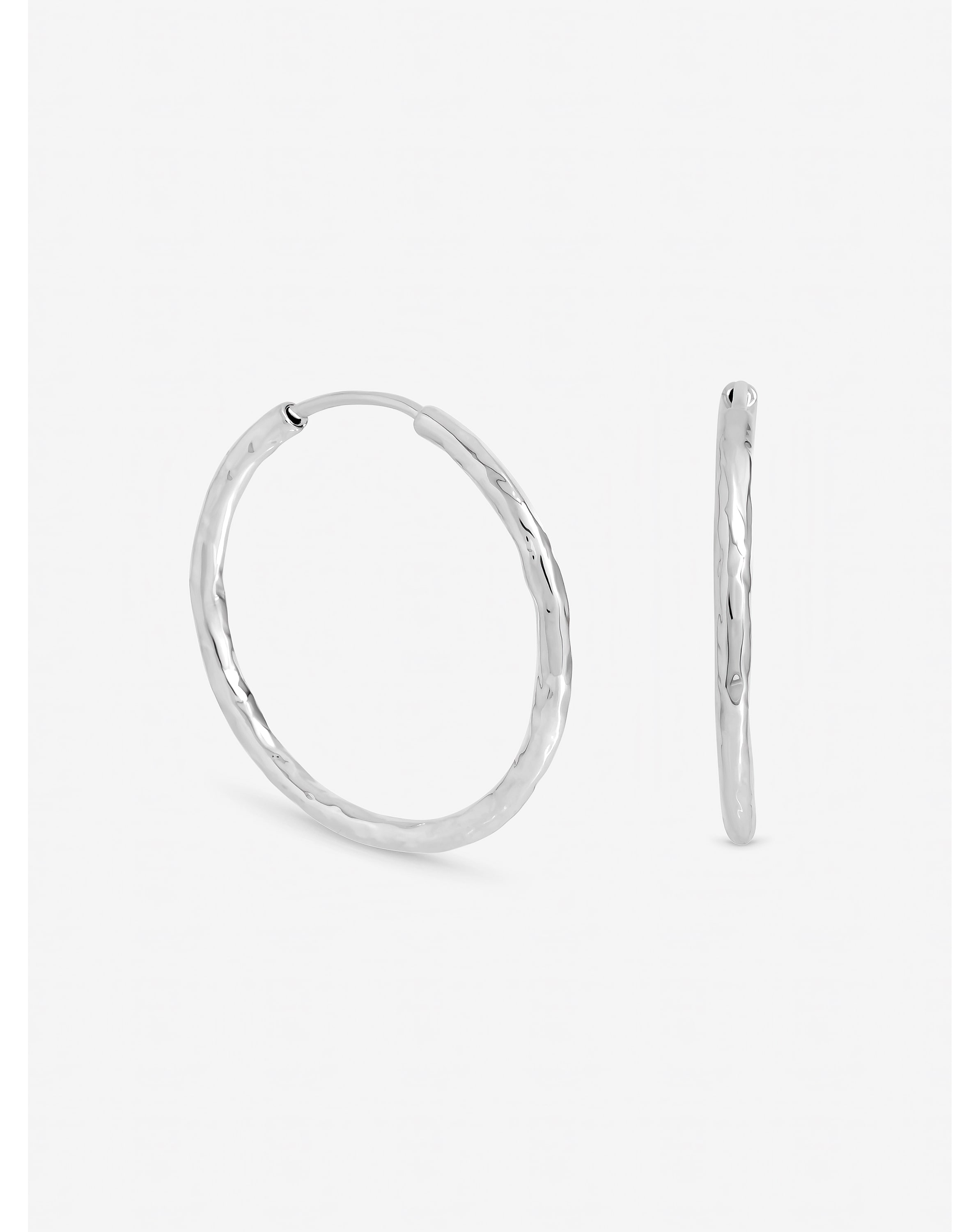 Silver Molten Medium Sleeper Hoops