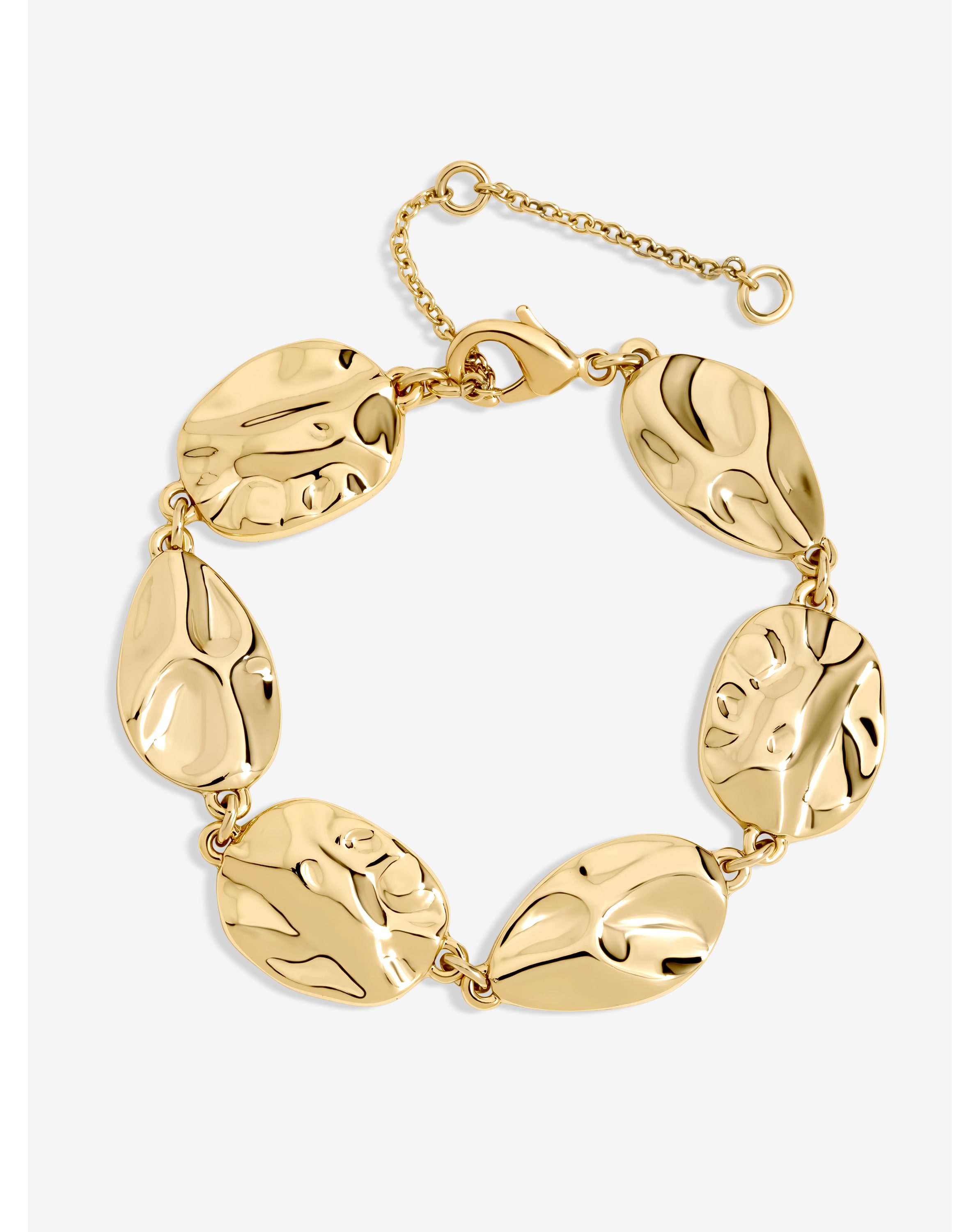 Mood Gold Polished Molten Bracelet