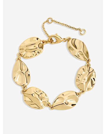 Mood Gold Polished Molten Bracelet
