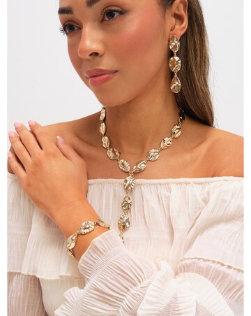 Mood Gold Polished Molten Bracelet