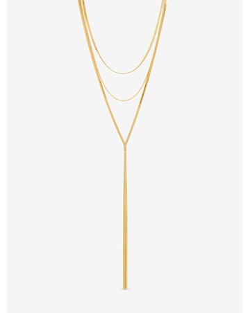 Mood Gold Snake Chain Long Y-Drop Necklace