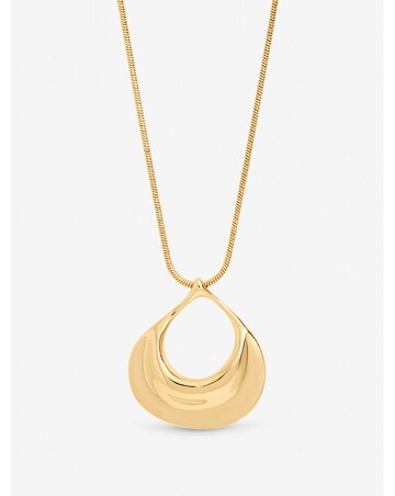 Mood Gold Plated Polished Long Open Drop Pendant