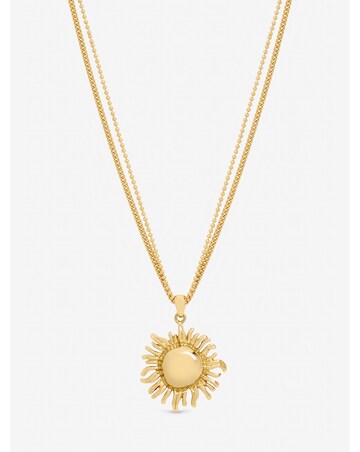 Mood Gold Plated Sun Pendant