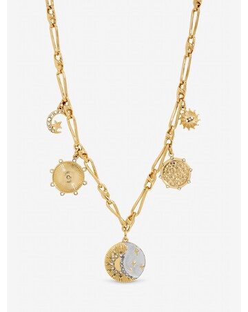 Mood Two Tone Celestial Charm Necklace
