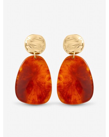 Mood Gold Plated and Resin Statement Drop Earrings