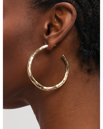 Mood Gold Plated Large Molten Hoops