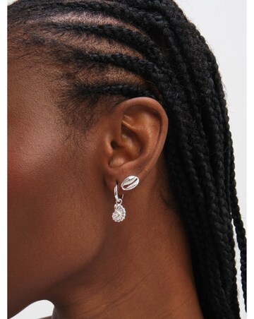 Inicio Sterling Silver Plated Shell Earrings - Pack of 2