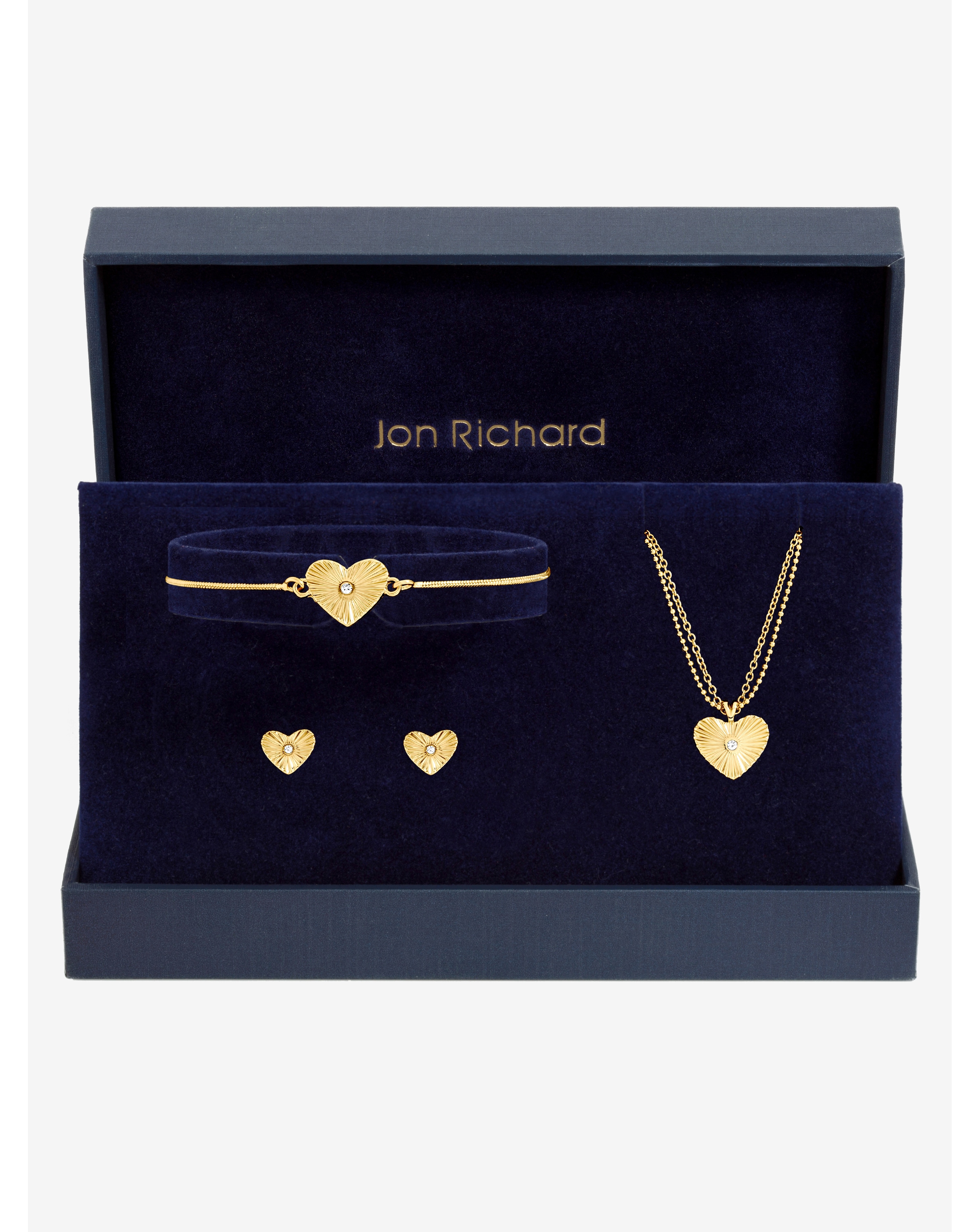Gold Plated Heart Set - Gift Box