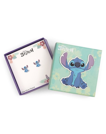 Stitch Blue Stud Earrings