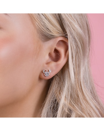 Minnie Mouse Crystal Stud Earrings