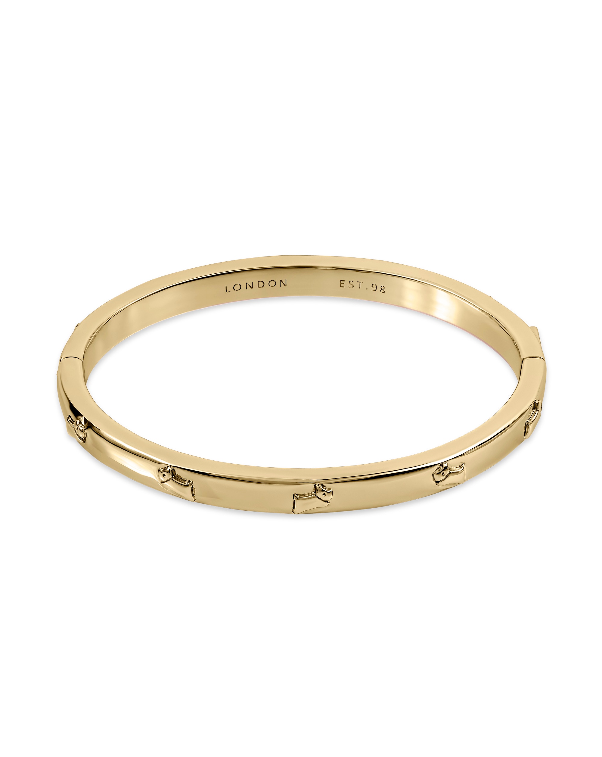 New In - Radley Gold Plated Jumping Dog Bangle