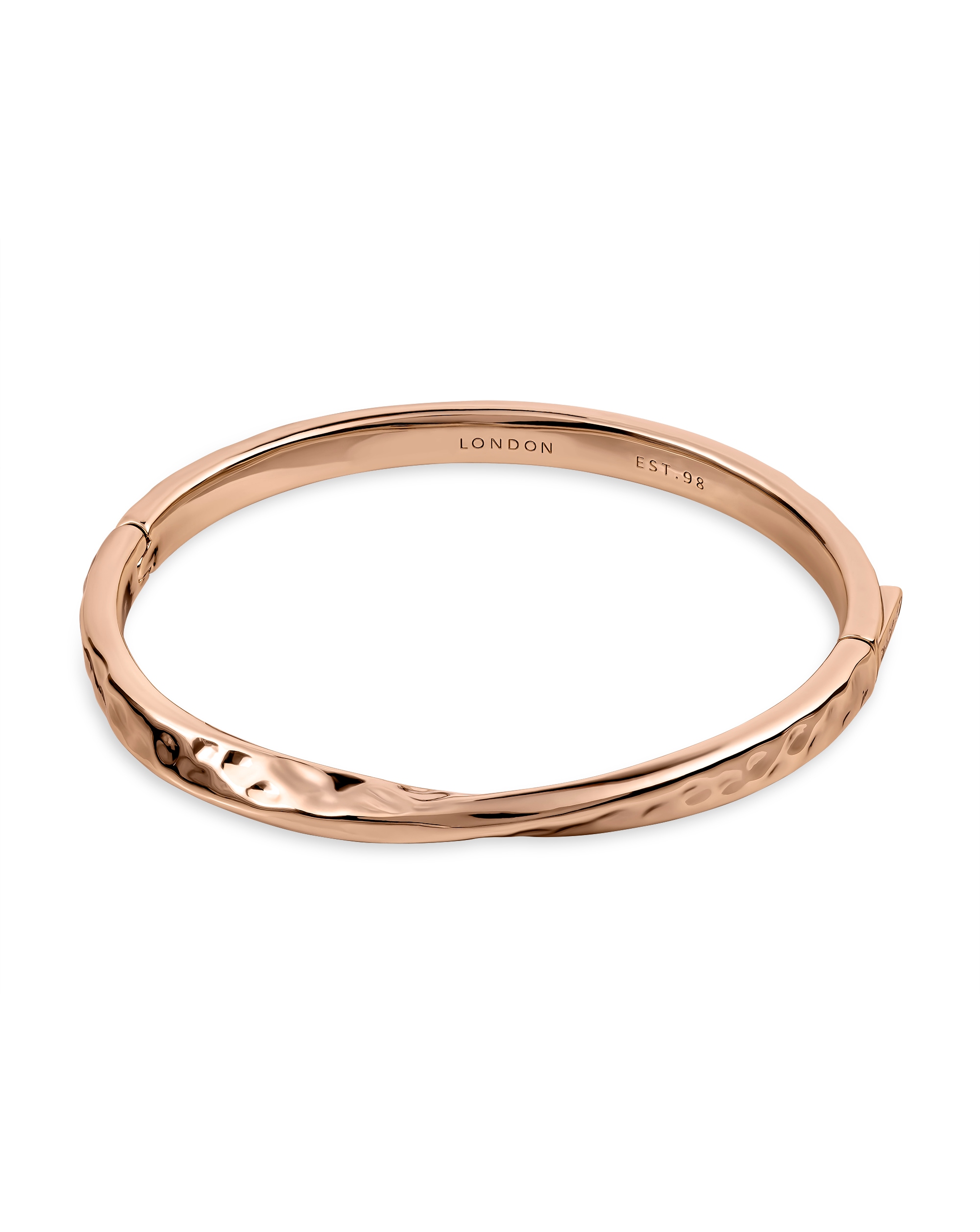 New In - Radley Rose Gold Plated Hammer Bangle