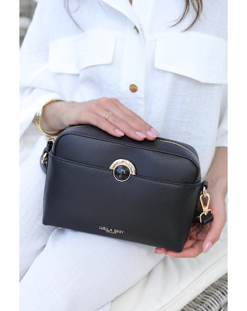 Luella Grey  Sian Black Camera Crossbody