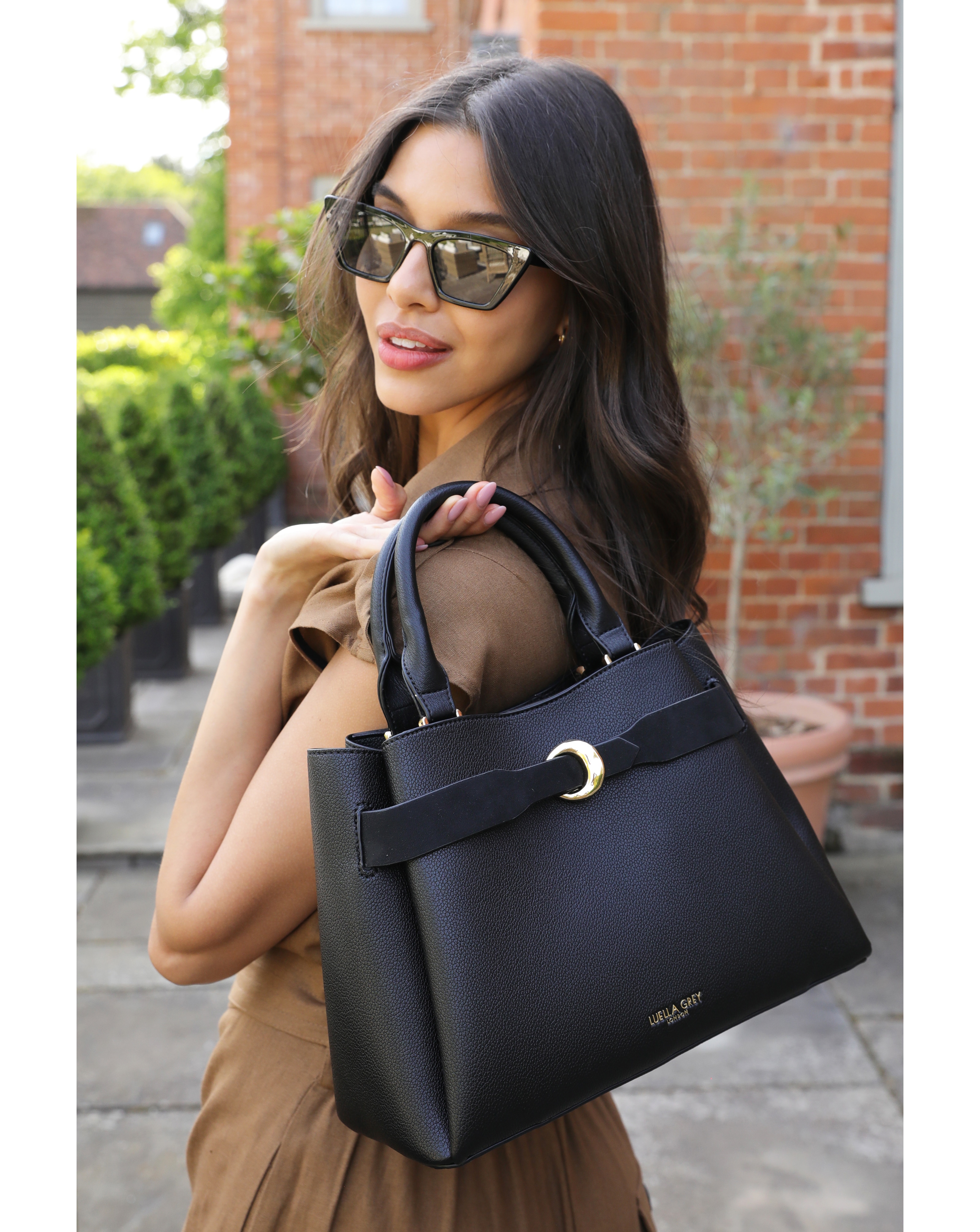 New In - Luella Grey Roxy Black Tote