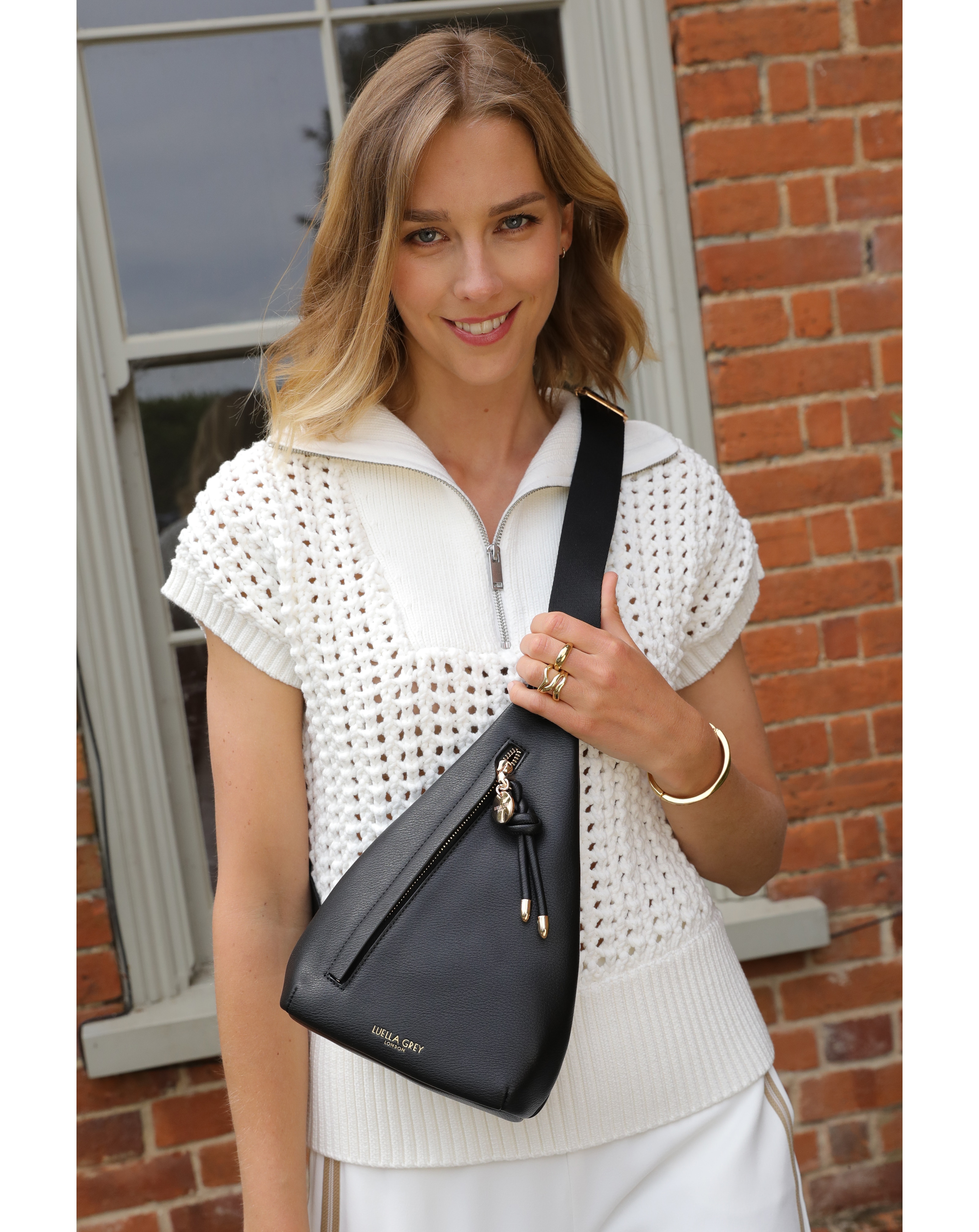 New In - Luella Grey Darla Black Crossbody