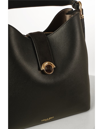 Luella Grey  Andrea Black Hobo Tote