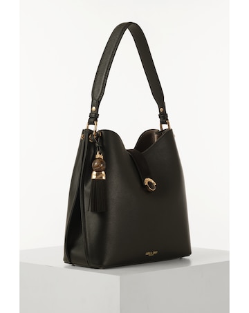 Luella Grey  Andrea Black Hobo Tote
