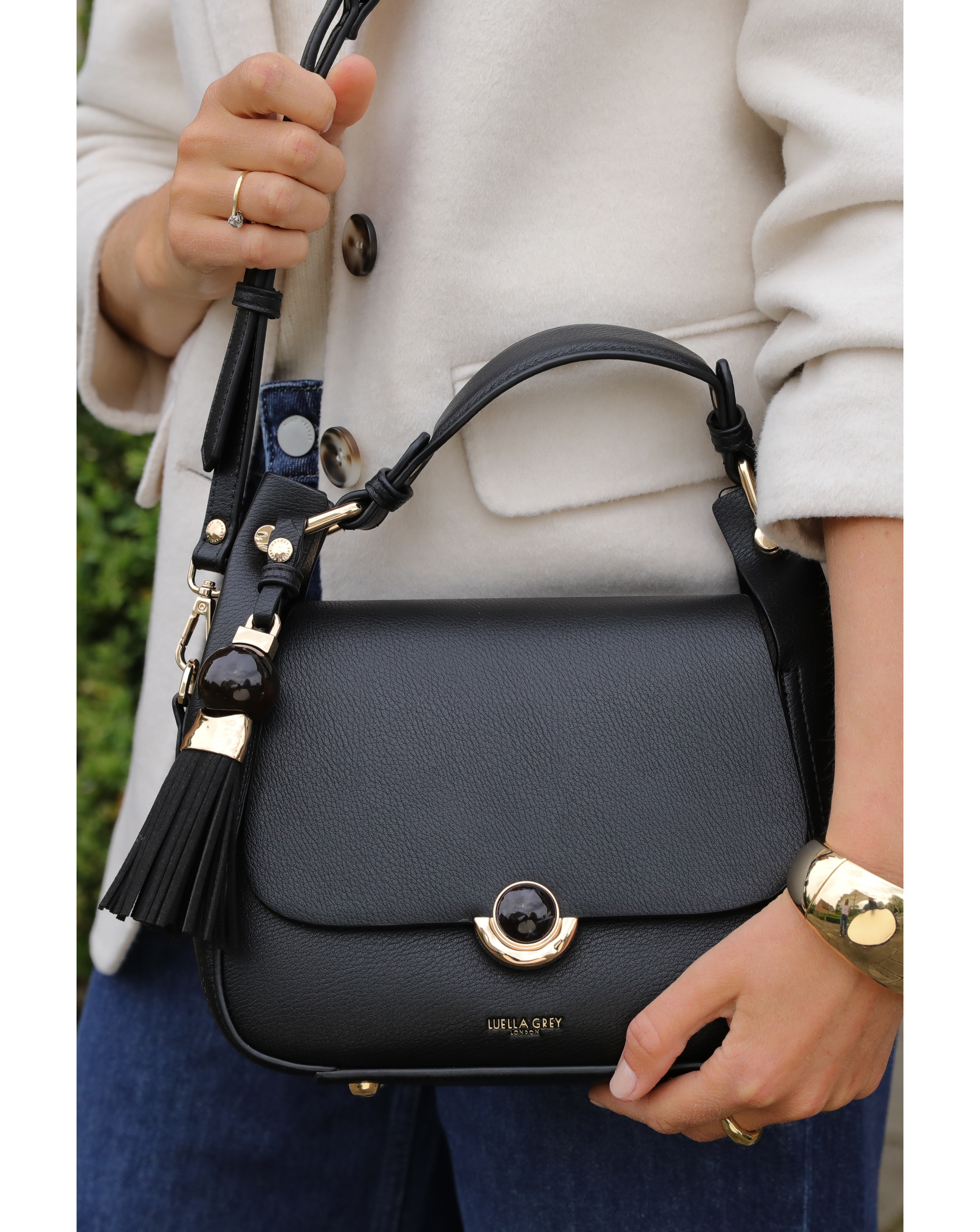 New In - Luella Grey Diana Black Crossbody