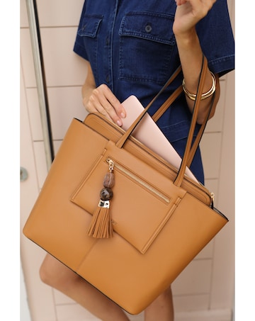 Luella Grey Cindy Camel Casual Tote