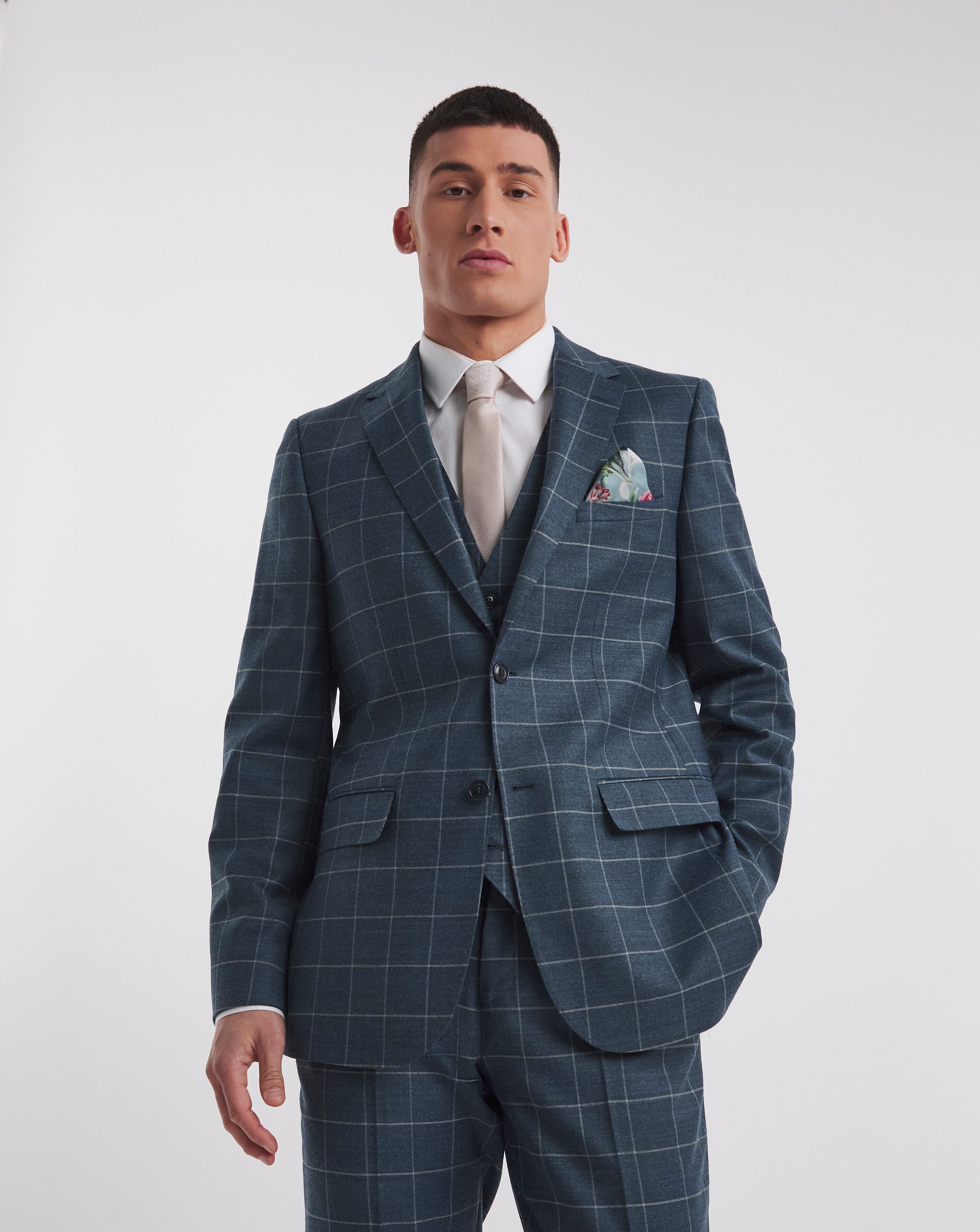 William Hunt Flannel Suit Jacket Long