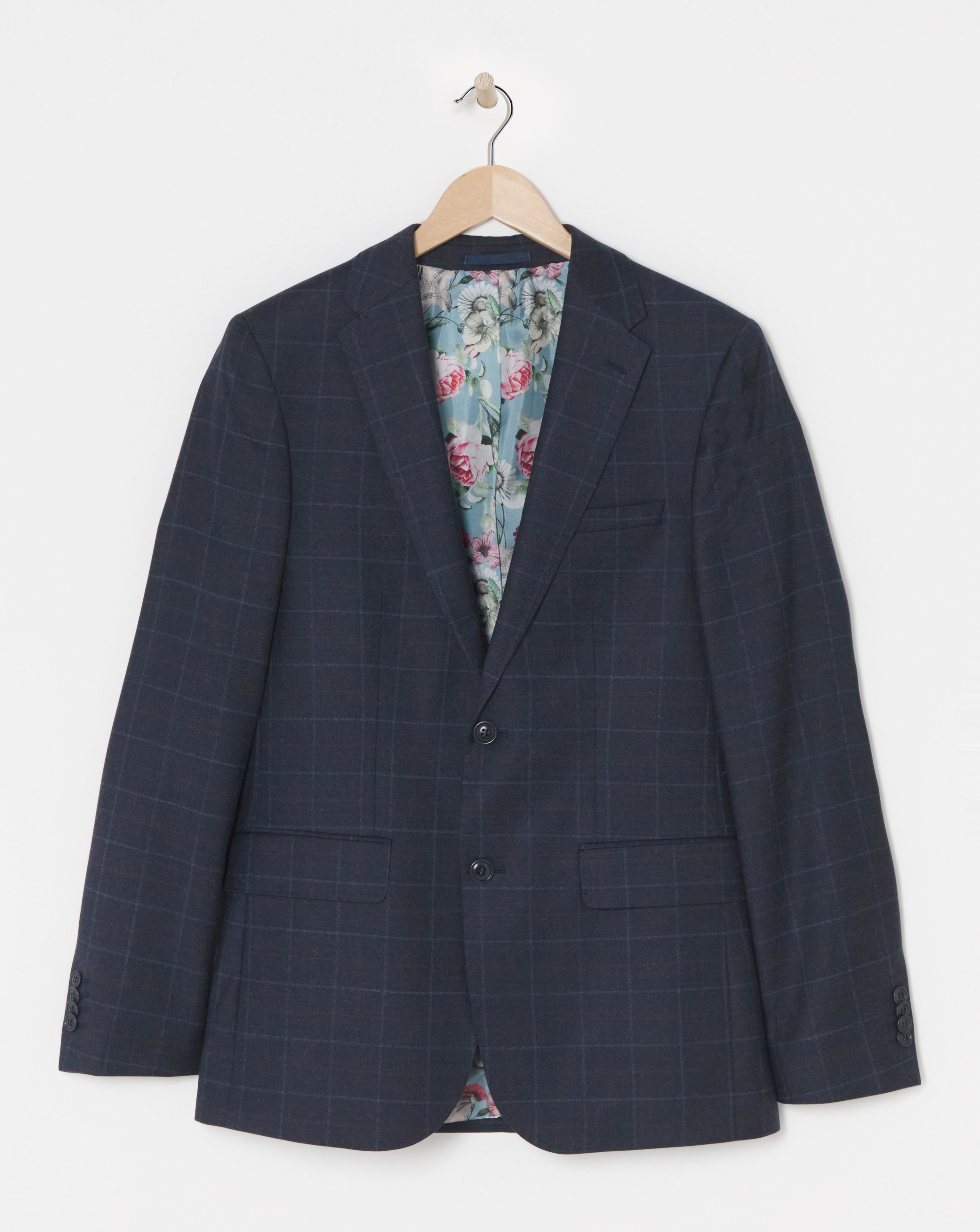 William Hunt Flannel Navy Suit Jacket