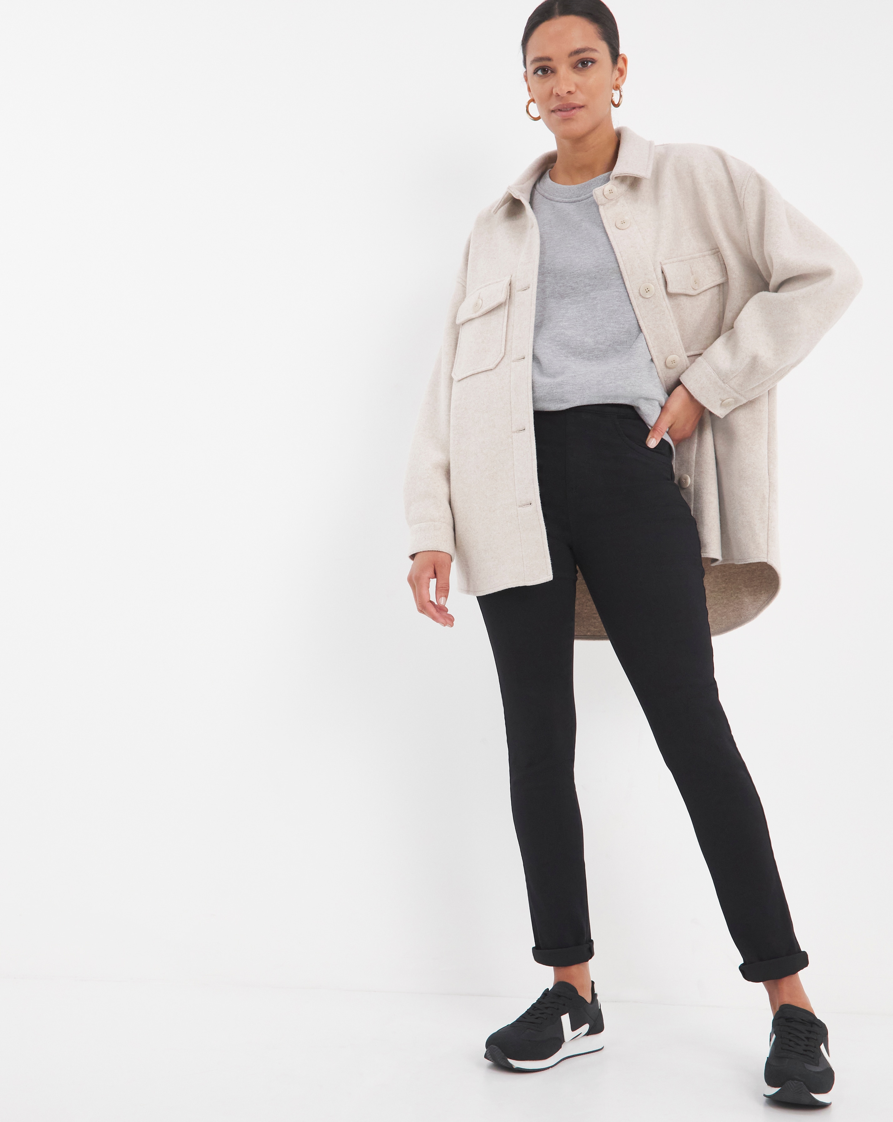 Simply Be Sculpt & Define Black Jeggings