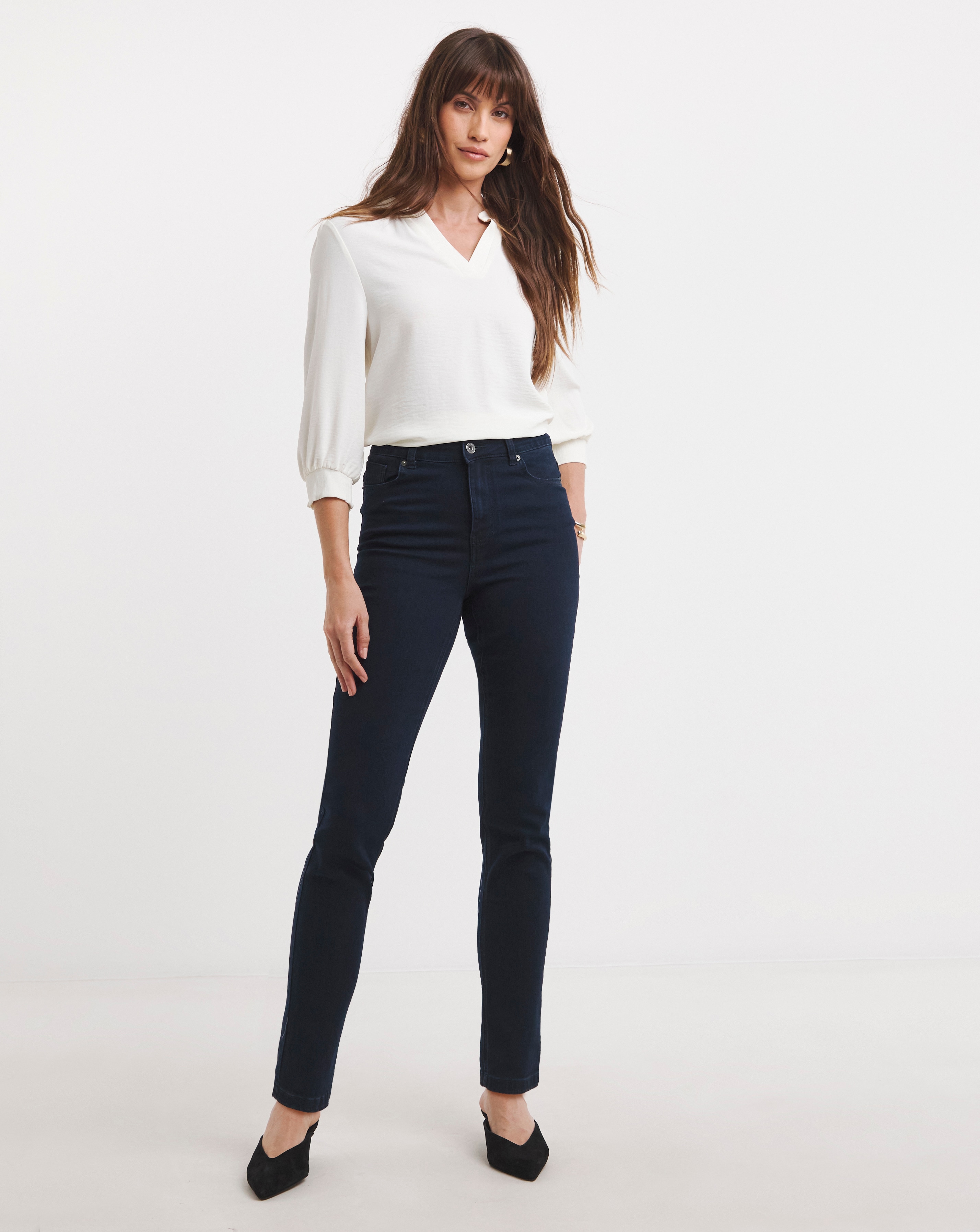 Lexi Dark Indigo Slim Leg Jeans