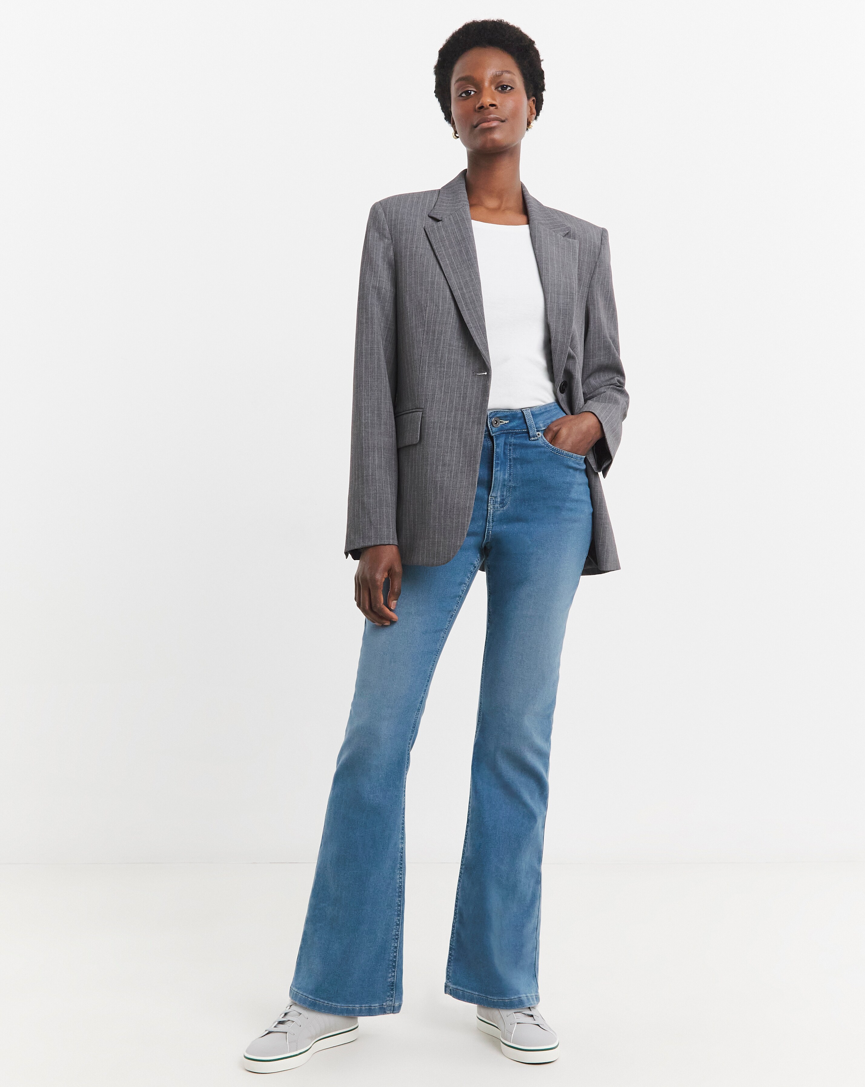 Kim Mid Blue Bootcut Jeans