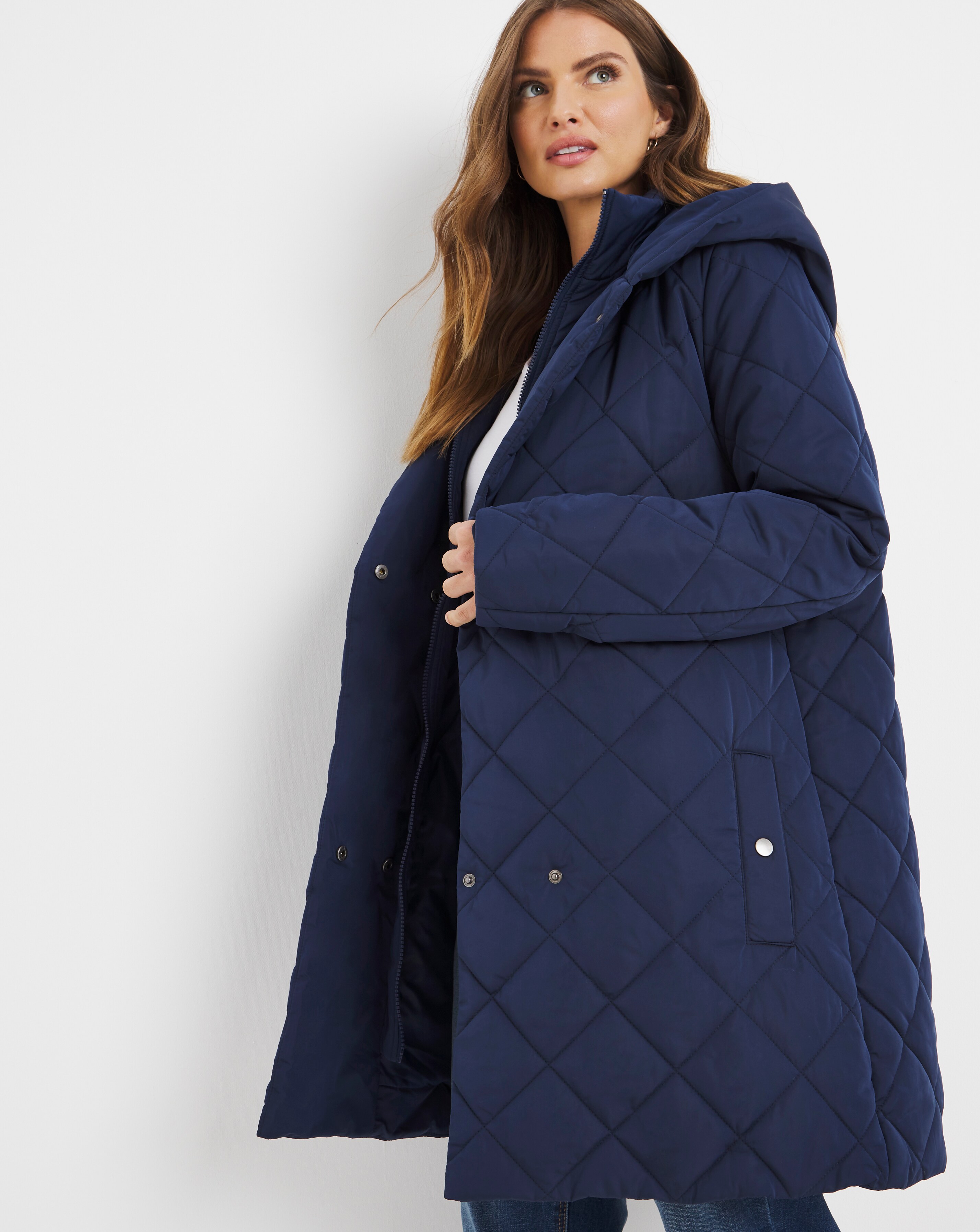 wrap front coat