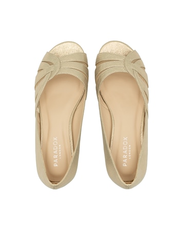 Paradox London Judy Wide E Fit Wedges